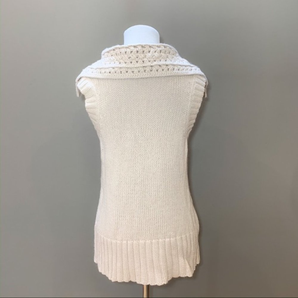 GAP cream sleeveless cardigan sweater, S. - Picture 7 of 7